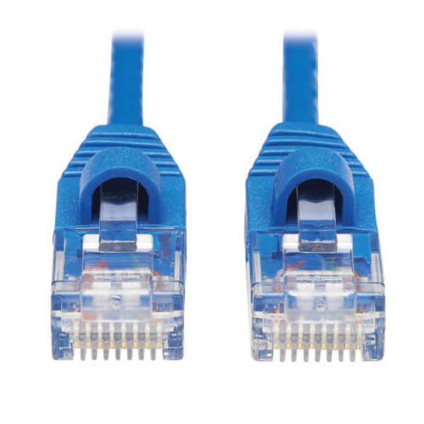 Tripp Lite Cat6A 10G Snagless Molded Slim Utp Ethernet Cable (Rj45 M/M), Blue,  N261-S10-BL